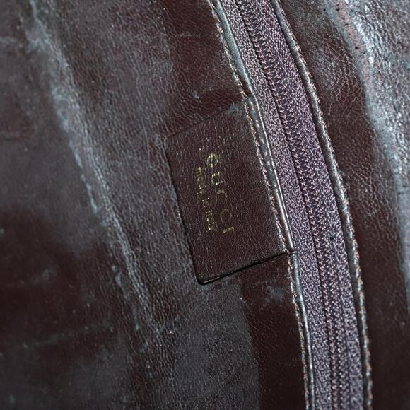 GUCCI Bamboo Hand Bag Leather Brown Gold 001 1998 001 1998 - Picture 16 of 16